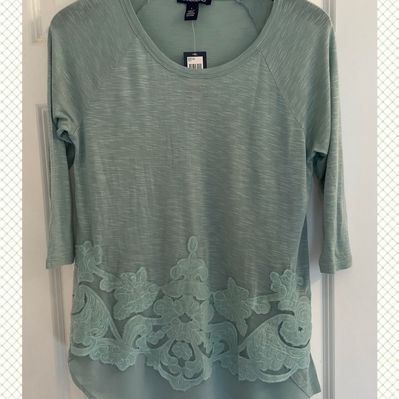 Bandolino Tops - Bandolino Hadley Tunic Top - NWT - Size Small - Antibes Green